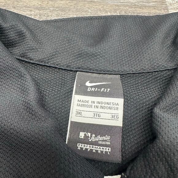 Nike Dri Fit MLB Toronto Blue Jays Black Mens 3XL Swoosh Performance Polo Shirt - Picture 4 of 10